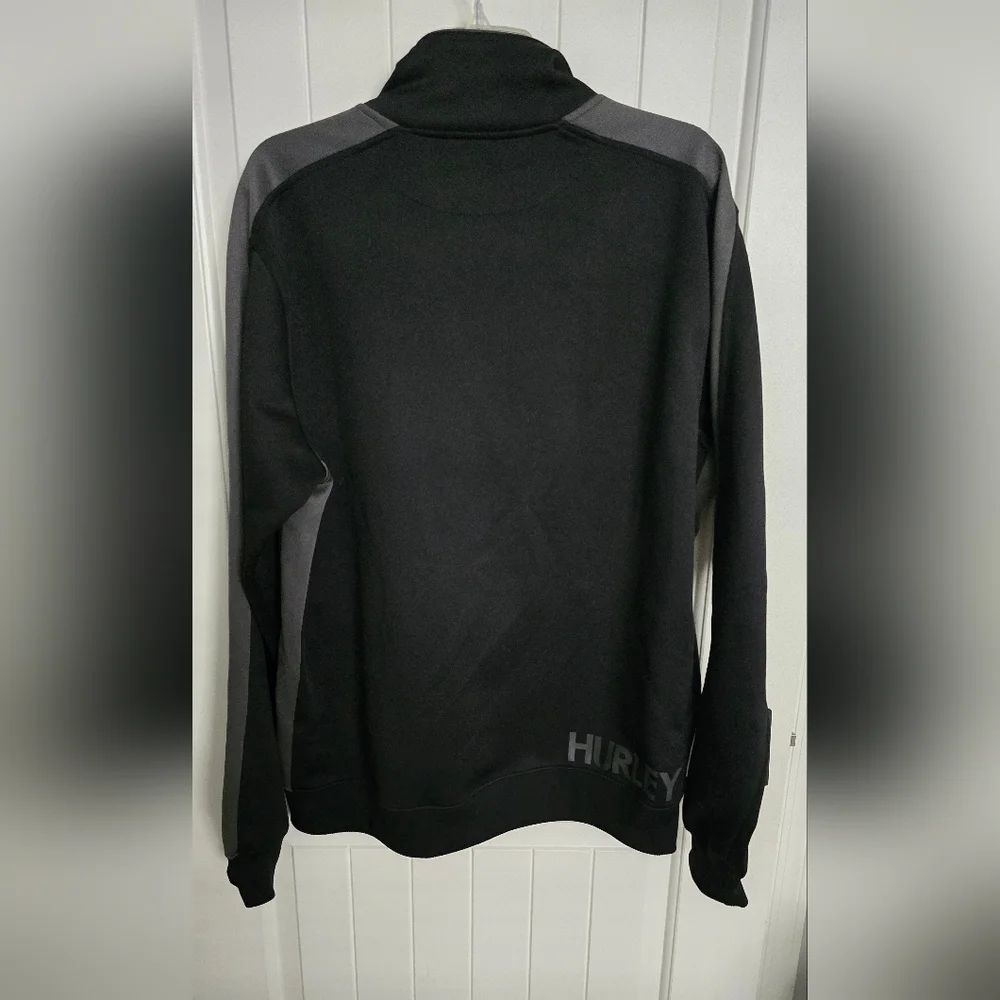 Hurley Black and Gray Zip-Up Jacket - Picture 4 of 5